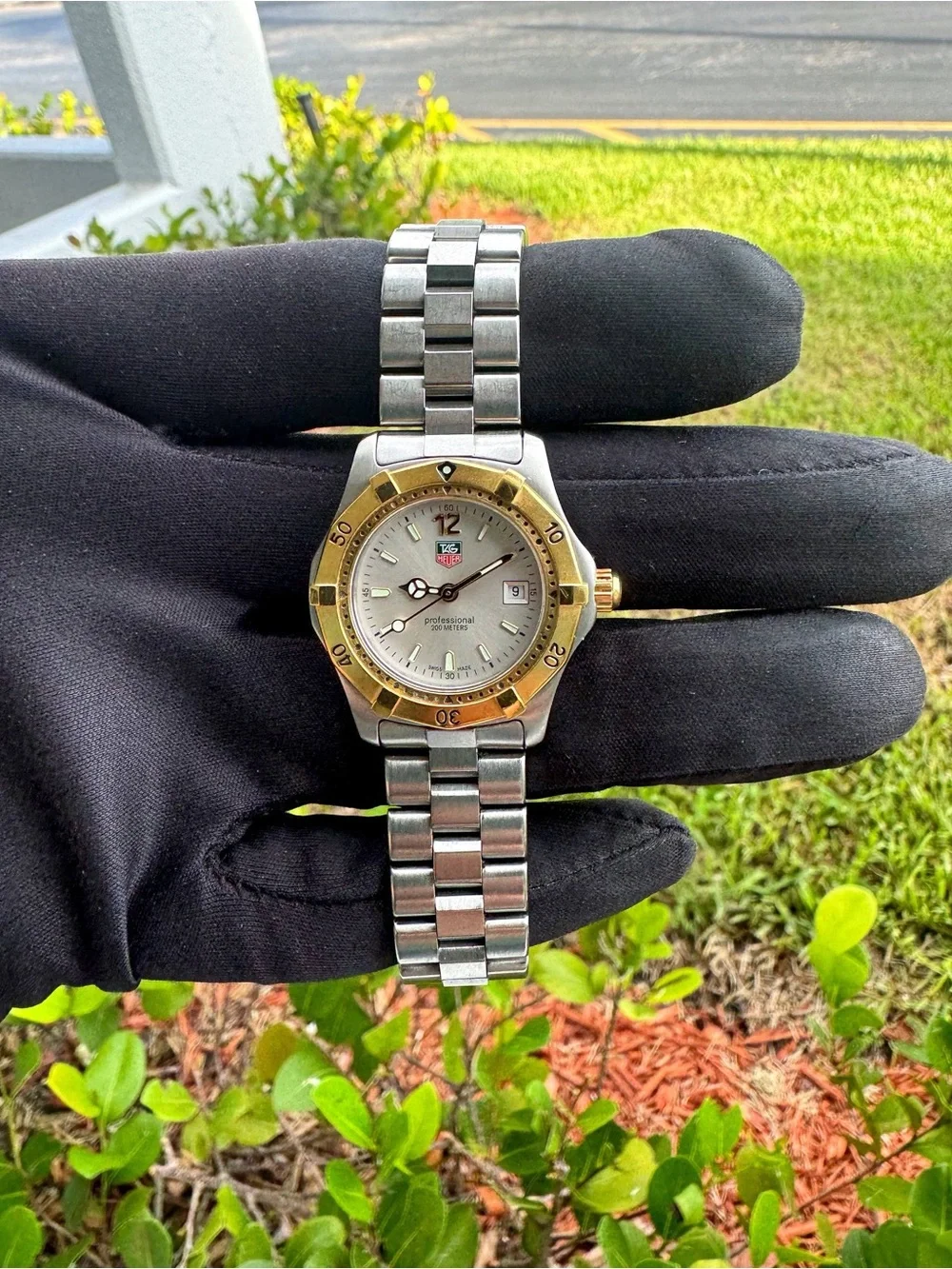 TAG Heuer Ladies Watch Two Tone Steel Professional 27mm WK1320-0 Silver Dial